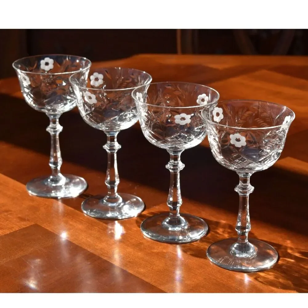 Rock Sharpe Marlene Champagne/Tall Sherbet Glasses – Set of 4 – Discontinued